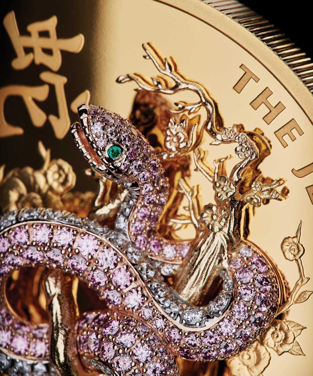 The Jewelled Snake 2023 10oz Gold Proof Coin
