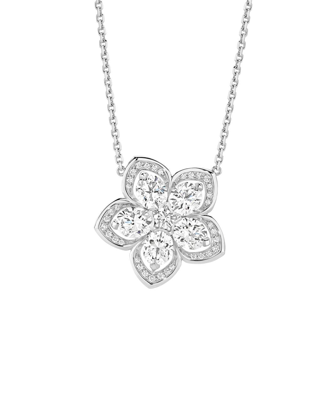 Joy Grande Diamond Necklace, 18ct White Gold