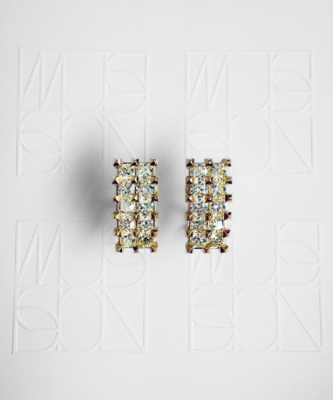 Aella Diamond Earrings, 18ct Yellow Gold