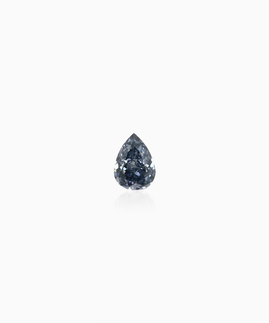 0.04ct Natural Fancy Deep Grey Blue, BL3, VS2, Argyle Blue Diamond