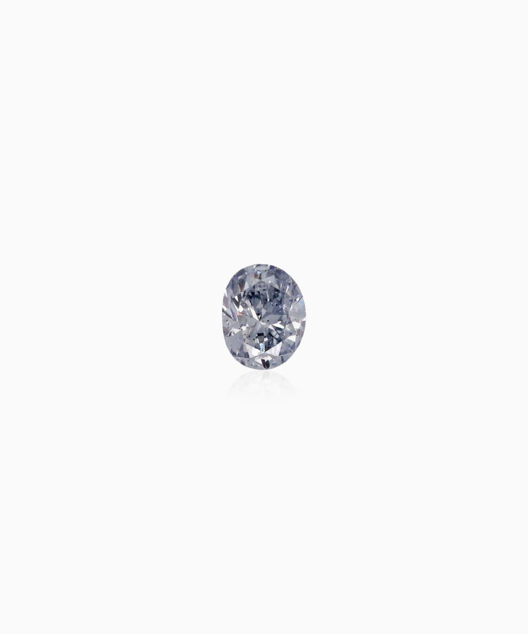 0.09ct Natural Fancy Light Bluish Grey, BL2, SI1, Argyle Blue Diamond