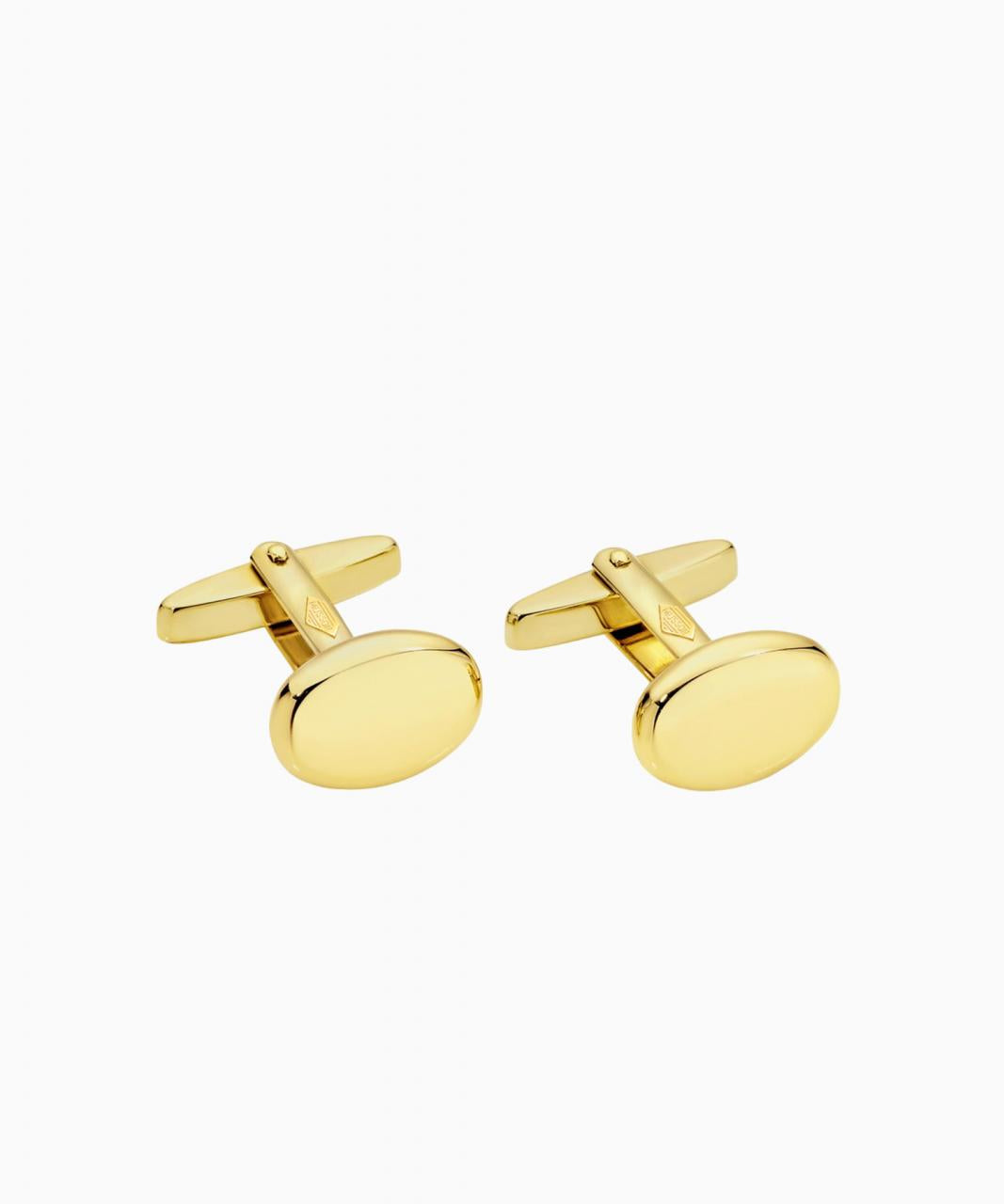 Solid Gold Oval Cufflinks