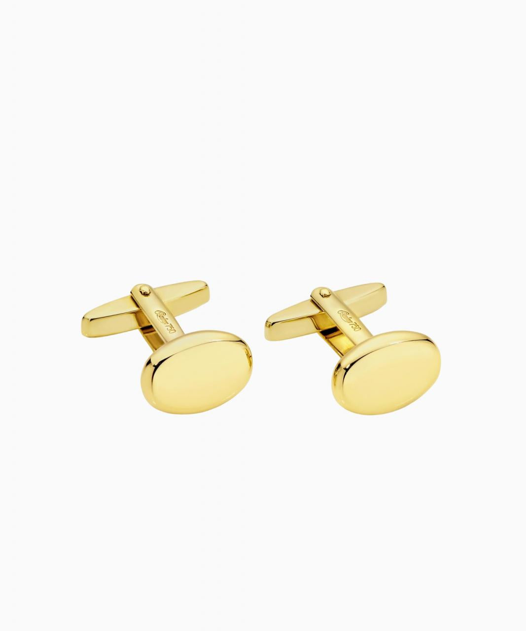 Solid Gold Oval Cufflinks