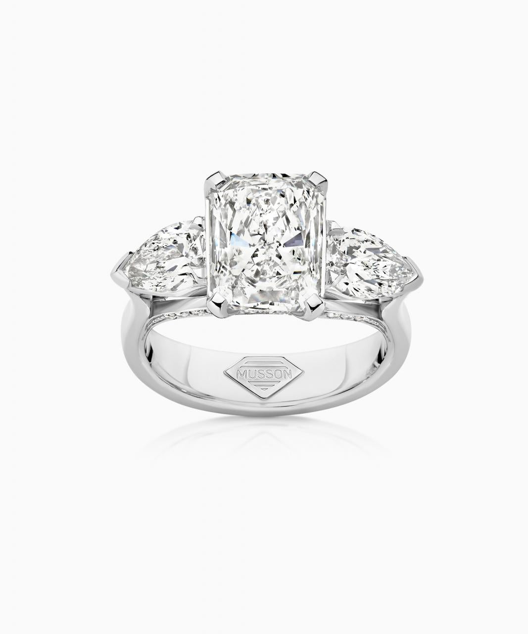 Trilogy Radiant Diamond Ring